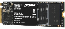 SSD накопитель Digma Mega M2 DGSM3256GM23T 256ГБ, M.2 2280, PCIe 3.0 x4, NVMe, M.2, rtl