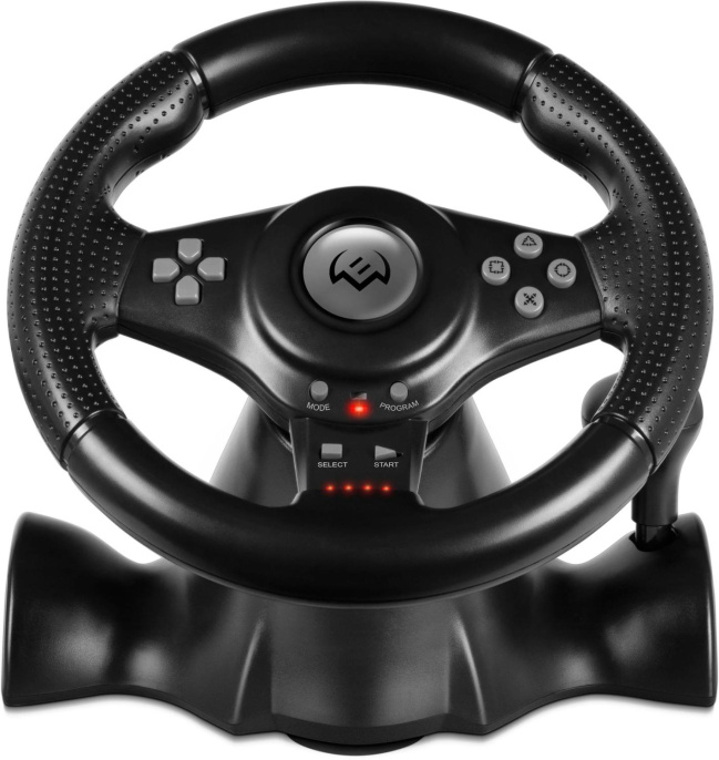 Руль Sven GC-W150 16кноп. с педалями черный