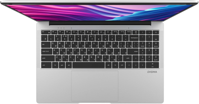 Ноутбук Digma EVE P5851 Pentium Silver N5030 8Gb SSD256Gb Intel UHD Graphics 605 15.6" IPS FHD 1920x1080 Windows 11 Pro silver WiFi BT Cam 5000mAh DN15N5-8CXW05