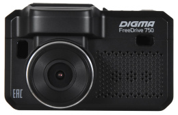Видеорегистратор-радар детектор Digma Freedrive 750 GPS черный FD750