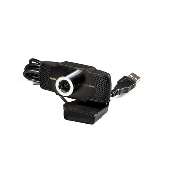 Веб-камера ExeGate BusinessPro C922 Full HD (2Мп, 1920х1080, 1080P, 30fps, ручной фокус, 4-линзовый объектив, микрофон с шумоподавлением, универсальное крепление, USB, кабель 1,5 м, Windows® 7/8/10/11, Mac OS 10.6 и выше, Chrome OS™, Android 5.0 и выше, ч