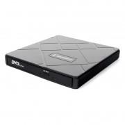 USB 3.0 Gembird DVD±RW DVD-USB-04 пластик, со встроенным кардридером и хабом черный