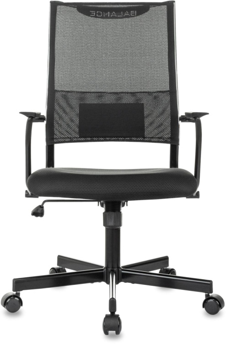 Кресло руководителя Бюрократ CH Balance, сетка/ткань, до 150кг, черный