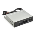 Картридер USB2.0 ExeGate CR-415 3.5", мультиформатный: CF/SD/MMC/MS/MS Duo/MS pro/T flash, черный, металл EX283581RUS