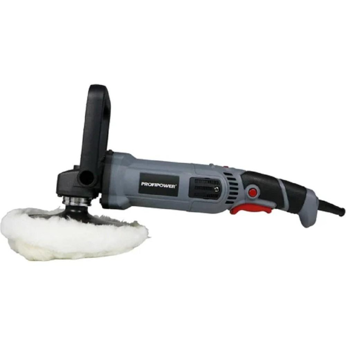 Полировальная шлифмашина PROFIPOWER УПМ-180 180мм, 1400Вт, 1300-4000об/мин, с регулировкой оборотов, в коробке [E0303]