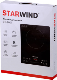 Настольная плита индукционная StarWind STI-1001, стеклокерамика, черный