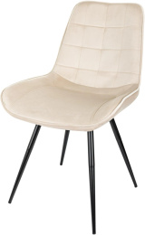 Стул для дома Бюрократ CH-K2 бежевый Holland 06 металл черный на ножках CH-K2_1/HL07