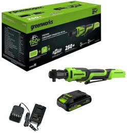Гайковерт Greenworks GD24RW аккум. патрон:квад.1/2" 3804007CUA