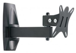 Кронштейн для телевизора Holder LCDS-5004 металлик 10"-26" макс.25кг настенный поворот и наклон LCDS-5004 METALLIC