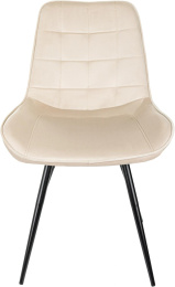 Стул для дома Бюрократ CH-K2 бежевый Holland 06 металл черный на ножках CH-K2_1/HL07