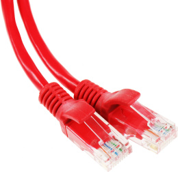 Патч-корд PREMIER PP12-3M/R литой (molded), UTP, кат.5E, 3м, 4 пары, 26AWG,  алюминий омедненный,  многожильный,  красный