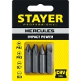 Биты для ударной отвертки HERCULES (4 шт; 36 мм) Stayer 25667-S4_z01