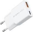 Сетевое зар./устр. Digma Pro DPW3A 30W 3A PD+QC USB-C/USB-A универсальное белый DPW3A3GX11WH