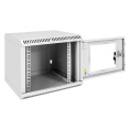 Шкаф телекоммуникационный 10" настенный 6U ExeGate EC-WM-6U.280.G.GREY (10”, 6U, 350x280x287mm (ШхГхВ), передняя дверь закаленное стекло, пыле- и влагозащита IP23, светло-серый RAL 7035) EX298623RUS