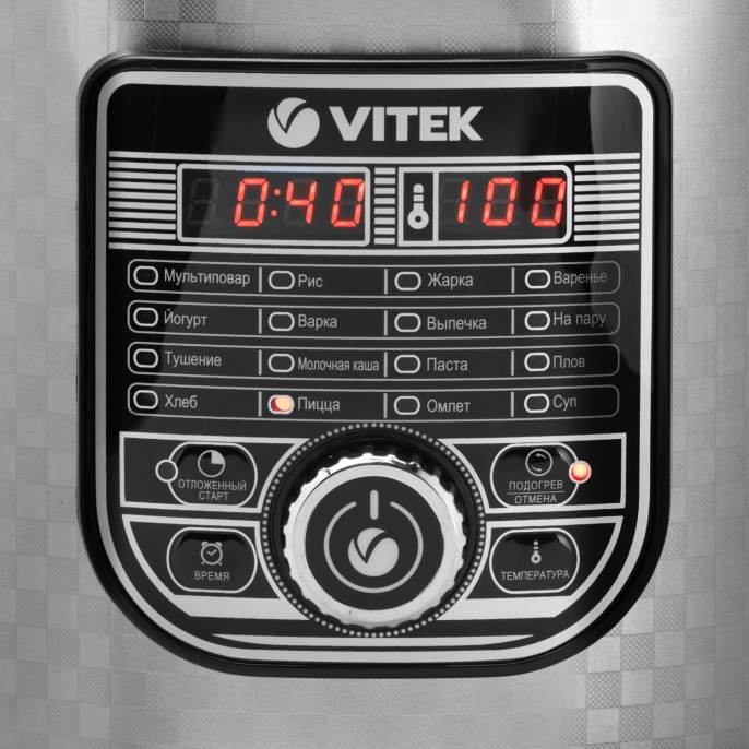 Мультиварка Vitek VT-4282, 860Вт, серебристый