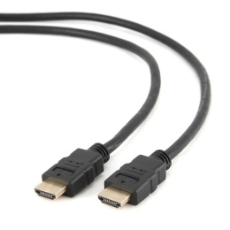 Кабель Cablexpert HDMI v2.0 1.0м экран позол.разъемы черный пакет CC-HDMI4-1M