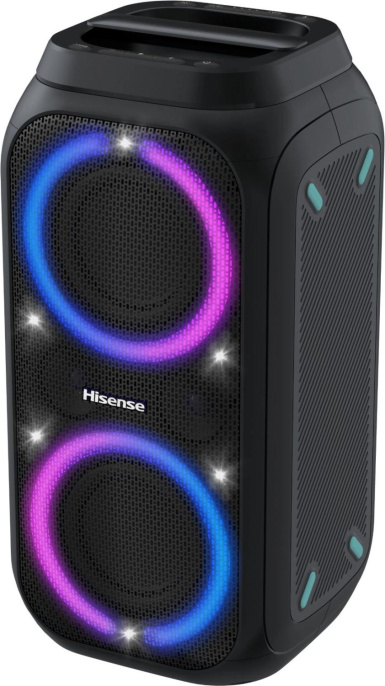 Музыкальный центр Hisense Party Rocket 160, 160Вт, с караоке, Bluetooth, USB, черный