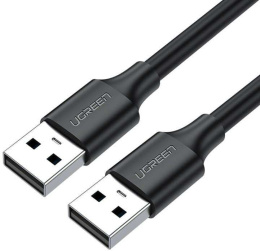 Кабель UGREEN US102-10309 USB-A 2.0 M to USB-A 2.0 M , скорость до 480 Мбит/с, 1m, Black