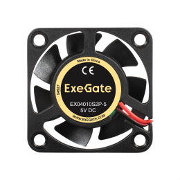 Вентилятор 5В DC ExeGate EX04010S2P-5 40x40x10 мм, Sleeve bearing подшипник скольжения , 2pin, 5000RPM, 24dBA EX299917RUS