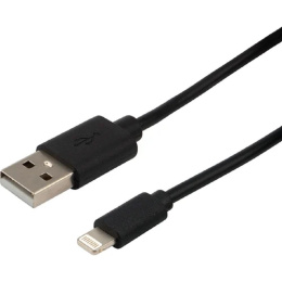 Rexant 18-1122 Кабель USB-A – Lightning для Apple, 1А, 1м, ПВХ, черный