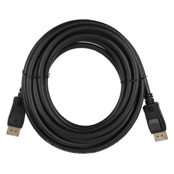 Кабель ACD-DDPM4-50B |ACD-DDPM4-50B| DisplayPort 1.4, Golden Plated,20m/20m, Черный, 5м, 742439
