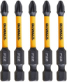 Бита DeWalt DT7391T-QZ (тип биты: односторонняя, тип шлица: крест PZ2, тип хвостовика: шестигранный (HEX), диаметр хвостовика: 6.35мм, длина 57мм, материал изготовления: инструментальная сталь, 5шт в упаковке)