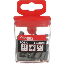 Биты PREMIUM TORX T40, 25 мм, 25 шт, CR-V S2 DRAUMET D0012