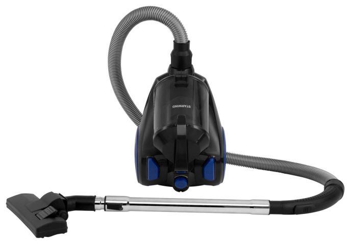 Пылесос StarWind SCV2555, 2500Вт, черный/синий