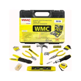 Набор инструментов WMC TOOLS 1/4" 6 гранные, 126 предметов WMC-20126(57307)