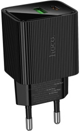 Сетевое зар./устр. Hoco CS84A Excellent PD30W+QC3.0 30W 3A PD+QC универсальное черный 64554