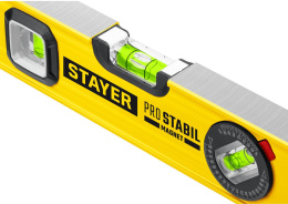 Уровень пузырьковый Stayer 3480-040 40см, магнитный, глазков: 3шт