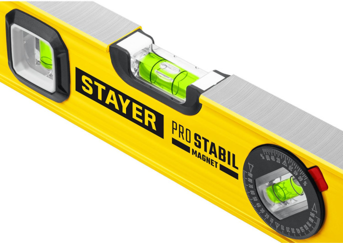 Уровень пузырьковый Stayer 3480-040 40см, магнитный, глазков: 3шт