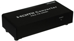 Конвертер VCOM DD491 VGA to HDMI Converter VGA 15F +2xRCA-- HDMI 19F + б.п.