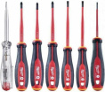 Набор трехгранных отверток VDE SL/PZ/PH + тестер напряжения - 7 ед. Milwaukee 4932478738