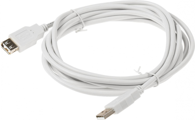 Кабель-удлинитель Ningbo 841879 USB A m USB A f 3м серый