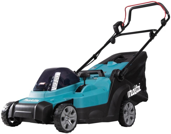 Газонокосилка аккумуляторная Makita LM004GM103,  43см, несамоходная,  4Ач, с 1 АКБ, с ЗУ