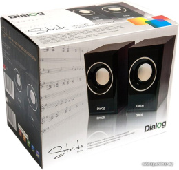 Dialog Stride AST-15UP CHERRY - акустические колонки 2.0, 6W RMS, вишневые, питание от USB