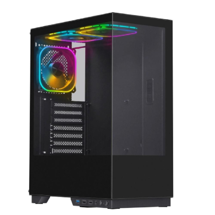 Defender Корпус компьютерный HyperHub черный,ATX,3fans,switchM/BSync (25132)