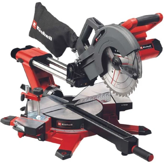 Пила торцовочная аккумуляторная Einhell PXC TE-SM 36/10 L Li 2x18В, 254x30мм, пропил 340x85мм, лазер,без АКК и ЗУ 4300885