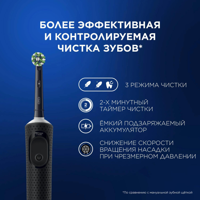 Зубная щетка электрическая Oral-B Vitality Pro 80368961 черный