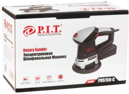 Эксцентриковая шлифмашина P.I.T. PDS150-C 500 Вт, 150 мм, 6000-12000 об/мин, доп. рукоятка