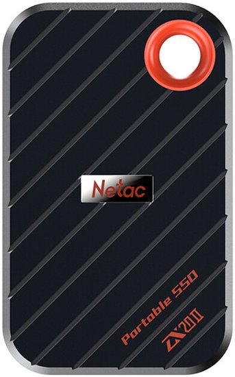 Накопитель SSD Netac USB-C 512GB NT01ZX20II-512-32BK ZX20 II черный