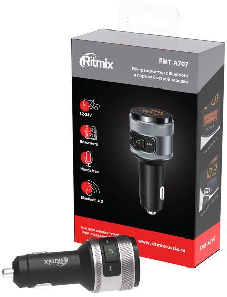 FM-трансмиттер Ritmix FMT-A707