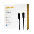 Кабель аудио-видео Digma HDMI 2.0 AOC HDMI (m)/HDMI (m) 50м. позолоч.конт. черный (BHP AOC 2.0-50)