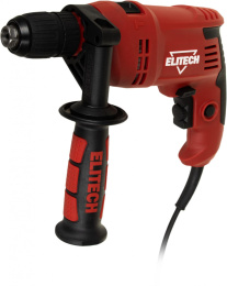 Дрель ударная Elitech ДУ 650РЭК 650Вт патрон:быстрозажимной реверс кейс в комплекте 181181