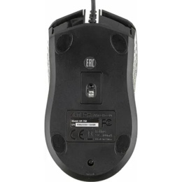 Мышь проводная A4TECH OP-760, оптическая, USB, 1200dpi, черный