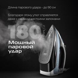 Утюг RED SOLUTION I286, 2200Вт, синий/белый