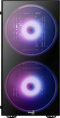Корпус ATX Aerocool Python-G-BK-v1, Midi-Tower, без БП, черный