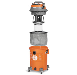 Строительный пылесос Daewoo DAVC 2000S 1500Вт уборка: сухая/сбор воды/выдув оранжевый