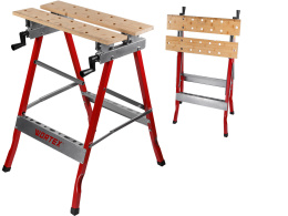 Верстак складной WORTEX WB 1060 в кор. БАМБУК, 605x640x800 мм, регулировка столешницы 1334743